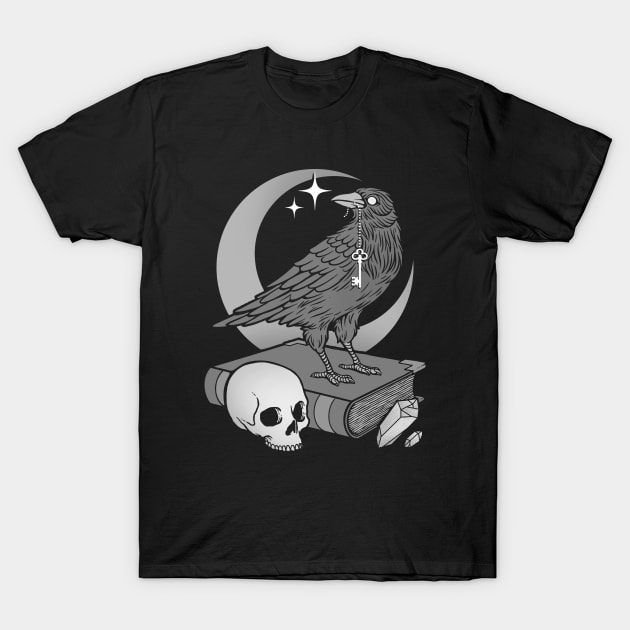 Occult Crow T-Shirt by Deniart